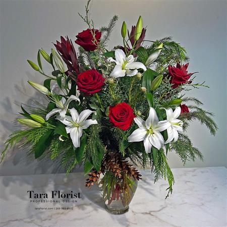 Roses, Lily, Leuc, and Cones